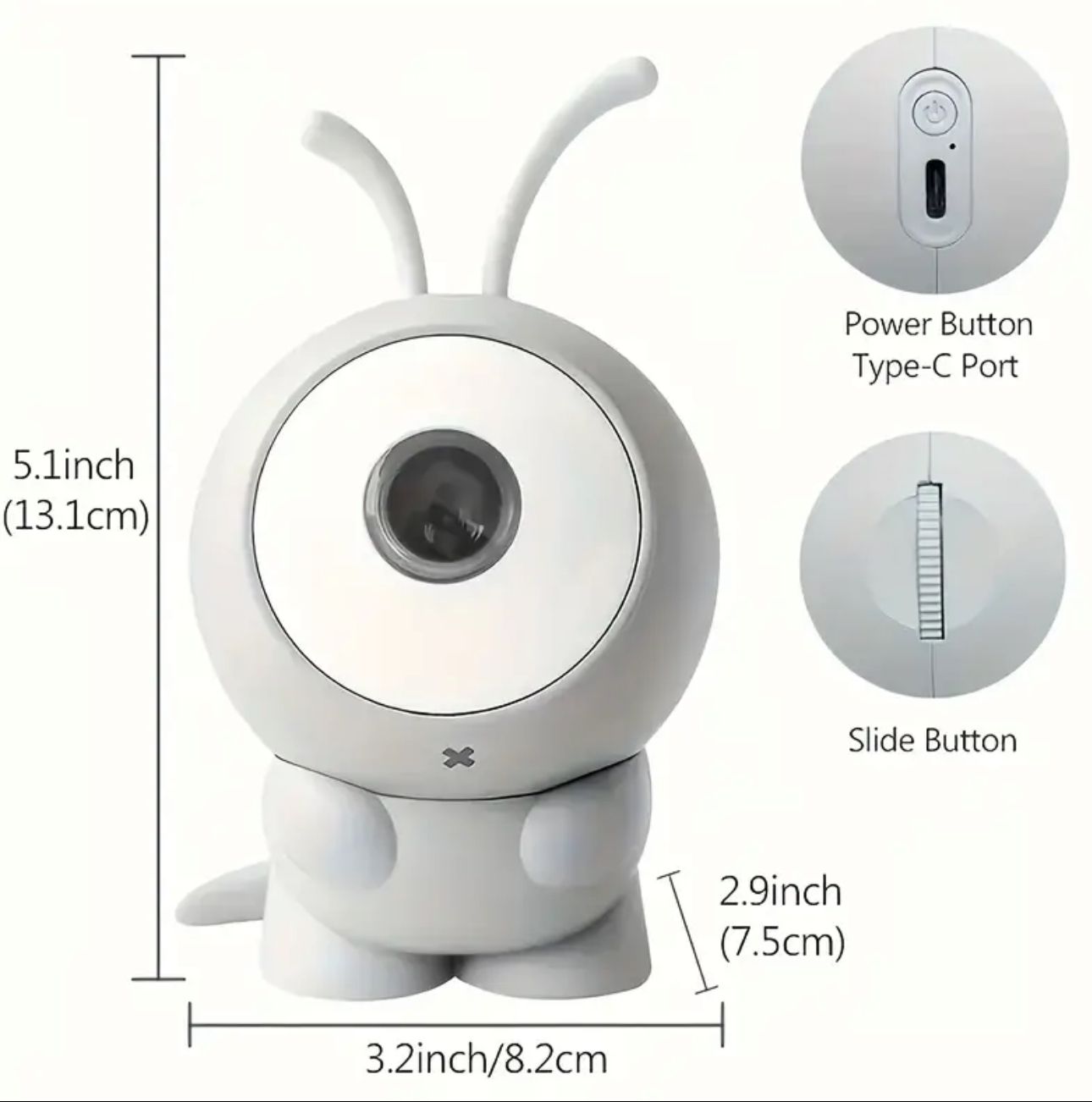 Proyector Allien Gris